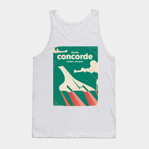 Fly The Concorde Tank Top by nickemporium1